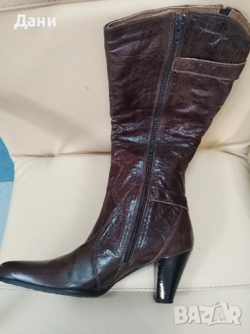 Дам.ботуши -естествена кожа, снимка 4 - Дамски боти - 52329487