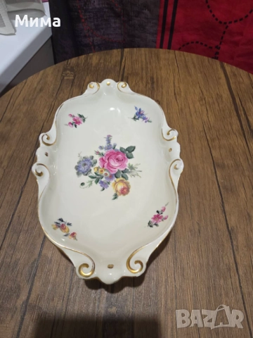 Винтидж порцеланова немска чиния, снимка 2 - Чинии - 52515703