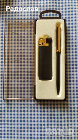 стар комплект химикалка KOH-I-NOOR и запалка 