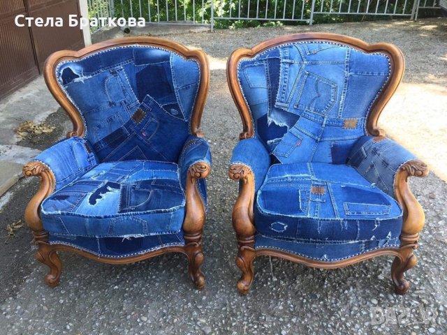 Дивани / Мебели / Изделия от дънка и смесен стил 