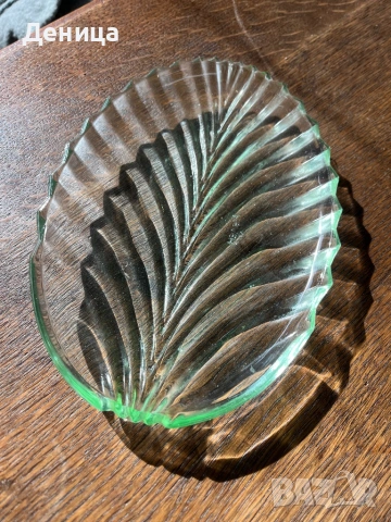 Зелено стъкло, снимка 6 - Чинии - 53601138