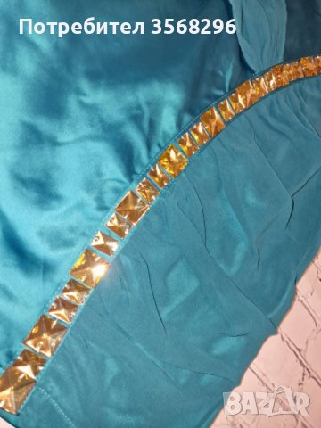 Нова къса официална рокля с камъни, снимка 2 - Рокли - 43140902