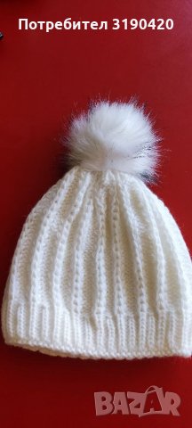 Дамски зимна шапка, снимка 4 - Шапки - 34623709