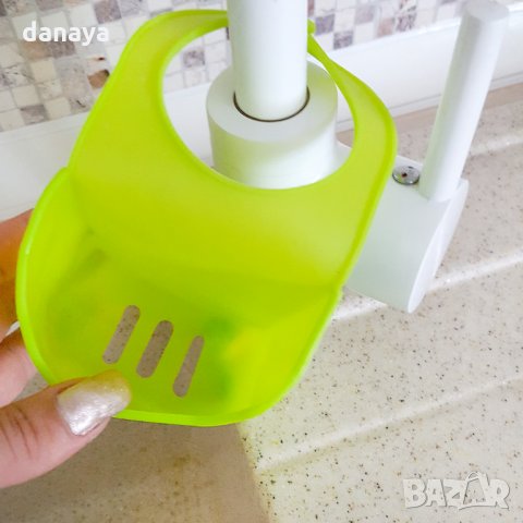 2242 Силиконова поставка за гъба органайзер за мивка, снимка 5 - Органайзери - 33335092