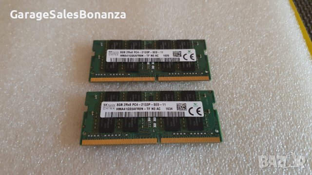 RAM memory SK Hynix 2 х 8GB DDR4-2133 SODIMM, РАМ памет, Lenovo, снимка 2 - RAM памет - 42937196