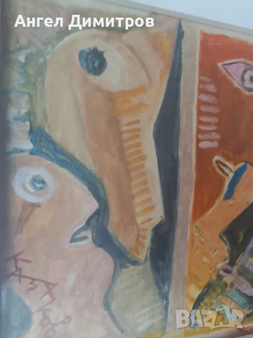 Димитър Казаков Нерон картина смесена техника , снимка 7 - Картини - 51141919