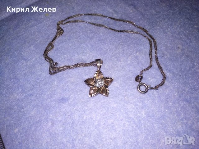 ИЗЯЩНО СРЕБЪРНО КОЛИЕ с ФЛОРАЛЕН СРЕБЪРЕН МЕДАЛЬОН СРЕБРО 925 с ЦИРКОН с БРИЛЯНТЕН ФАСЕТ 34381, снимка 8 - Колиета, медальони, синджири - 39471219