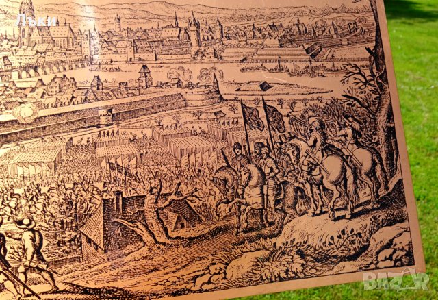 Медна картина,гравюра Битка при Франкфурт. , снимка 7 - Картини - 33186887