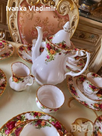 Сервиз за чай/кафе Royal Albert Old County Rose , снимка 15 - Сервизи - 40595857