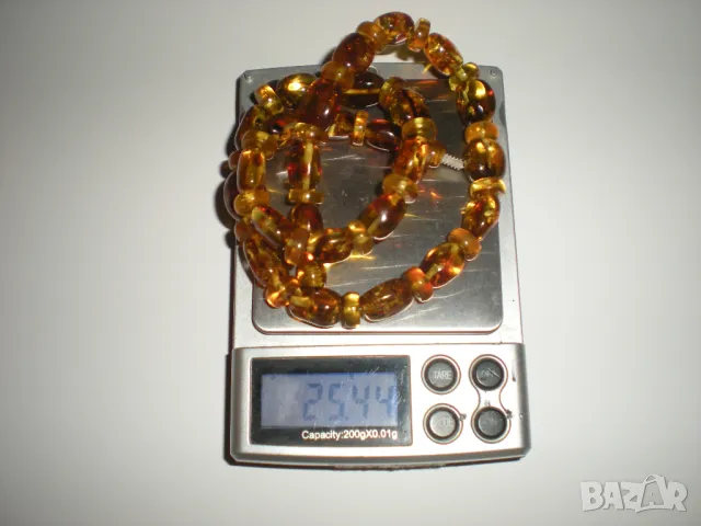 Колие - огърлица от Балтийски кехлибар за щитовидната жлеза 25.44 гр., снимка 3 - Колиета, медальони, синджири - 48298407