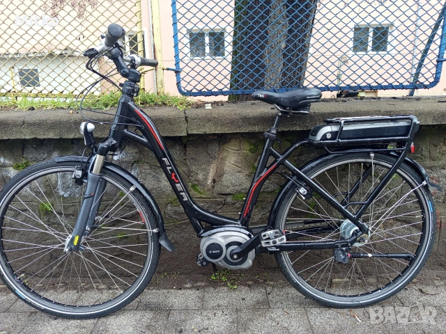 28 цола електрически алуминиев велосипед с 7 скорости усилени капли амортисьори предни като нов , снимка 5 - Велосипеди - 53373021