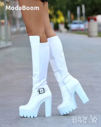 Ботуши на ток - Кожа