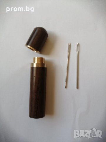  кожарски, сарашки игли в дървена кутия, нови, снимка 5 - Други инструменти - 30993243