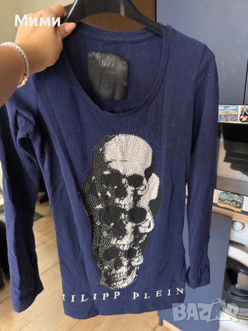 Блуза philip plein, снимка 2 - Блузи с дълъг ръкав и пуловери - 53493346