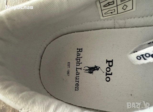 Polo by Ralph Lauren мъжки кожени сникърси/маратонки 45 номер, снимка 10 - Маратонки - 52858134