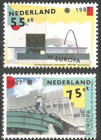 Нидерландия 1987 Eвропа CЕПТ (**), чиста серия, неклеймована, снимка 1 - Филателия - 43677745
