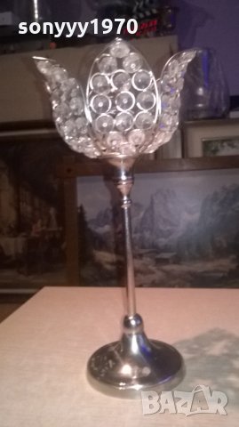 АНТИКА-ЛАМПА/СВЕЩНИК-РЕТРО КОЛЕКЦИЯ-31Х17СМ, снимка 10 - Антикварни и старинни предмети - 27443395