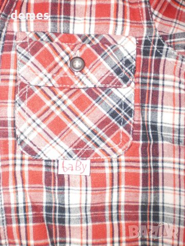 Ватирана бебешка ризка с дълъг ръкав Н&М, размер 4-6 месеца, 68 см, снимка 6 - Бебешки блузки - 32365969