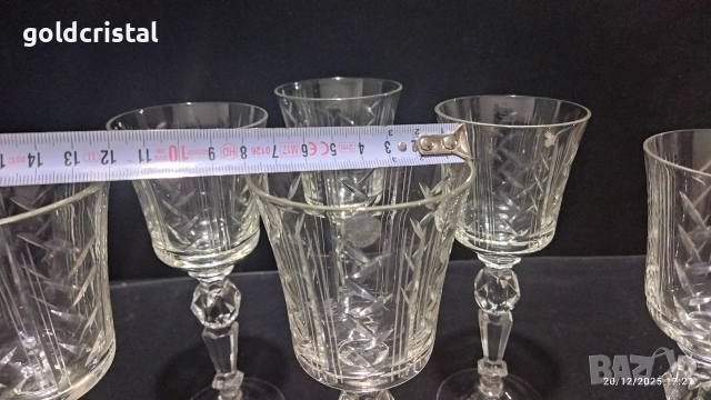 Кристални чаши за вино , снимка 9 - Антикварни и старинни предмети - 35041751