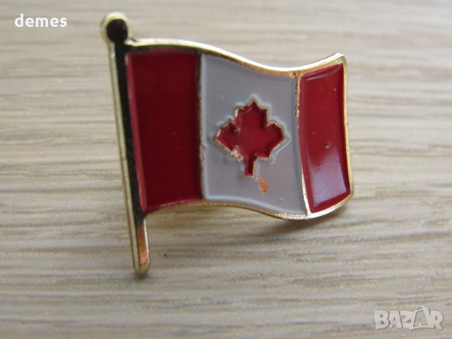 Значка - флаг Канада, снимка 2 - Други ценни предмети - 27059596