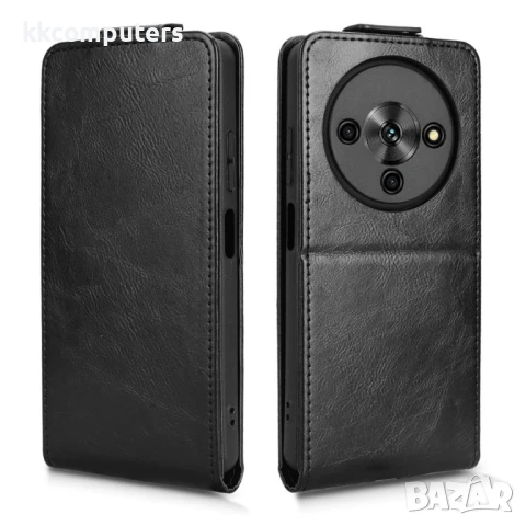 ZTE Blade A76 5 Flip3 Кожен Калъф и Скрийн Протектор, снимка 8 - Калъфи, кейсове - 51199977