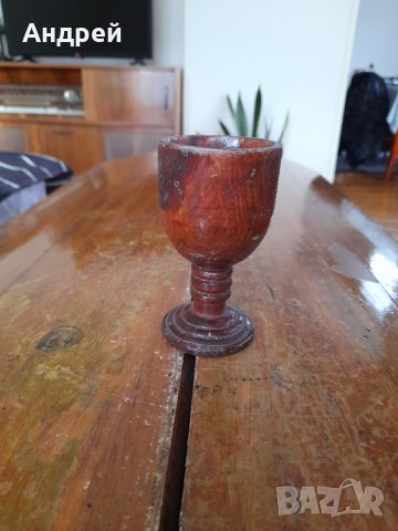 Стара дървена чаша,чашка,бокал #5