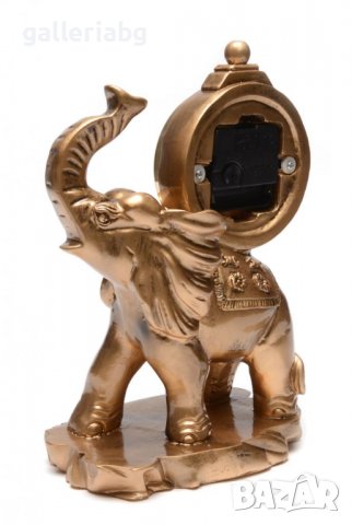 Фигура слон с часовник, снимка 4 - Други ценни предмети - 39487166