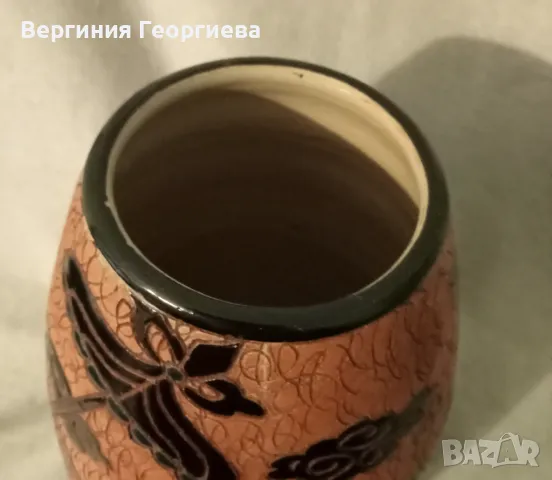 Винтидж керамична ваза Dona Saigon , снимка 5 - Вази - 49601616