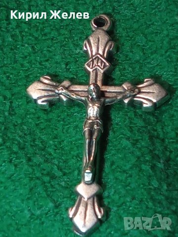 ПОСРЕБРЕНО НАГРЪДНО РАЗПЯТИЕ КРЪСТ от БЛАГОРОДНА НЕРЪЖДАЕМА СТОМАНА РЪЧНА МАЙСТОРСКА ИЗРАБОТКА 40007, снимка 18 - Антикварни и старинни предмети - 42473494