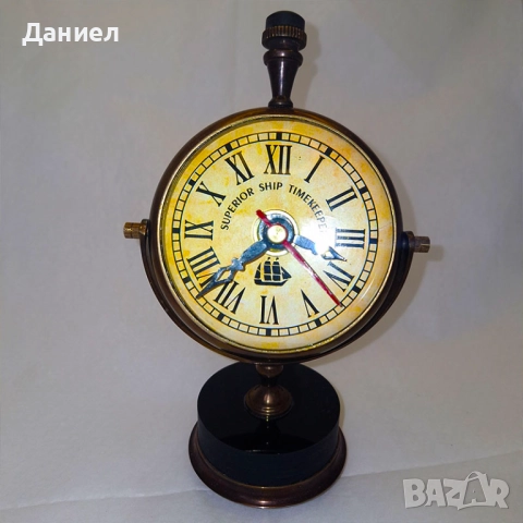 Бронзов часовник с ретро дизайн, снимка 5 - Други - 52028888