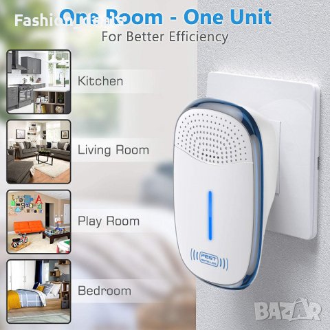 Нови 4 броя Ултразвуков уред отблъскващ вредители-комари, мишки, насекоми, снимка 7 - Други стоки за дома - 39854809