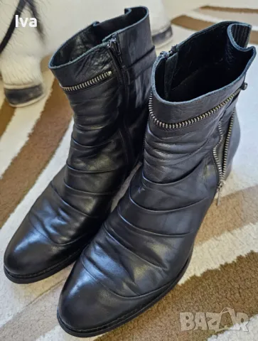 Дамски кожени боти Gianni (40 рр)  и Gabor (7 1/2 рр) - отлични!, снимка 4 - Дамски боти - 48882373