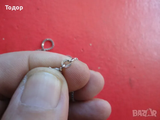 Сребърна верижка колие 8, снимка 3 - Колиета, медальони, синджири - 47463627