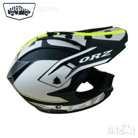 Кросова каска Automat, За мотор, Атв, Велосипед, S, M и L, Черен с неон и сив, снимка 4 - Аксесоари и консумативи - 49303583