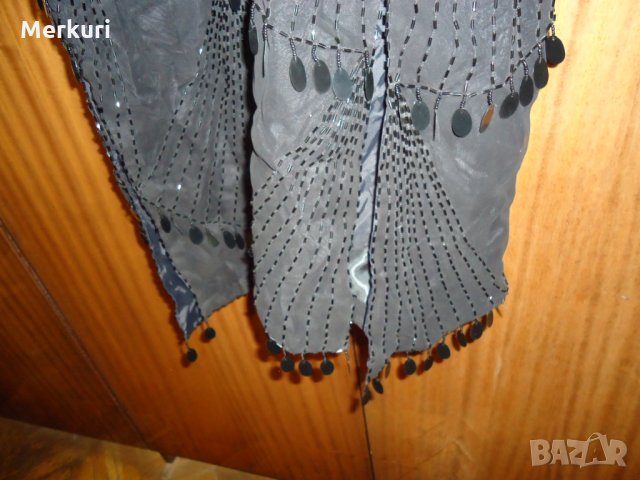 Дамска елегантна черна рокля с пайети, снимка 9 - Рокли - 27340614