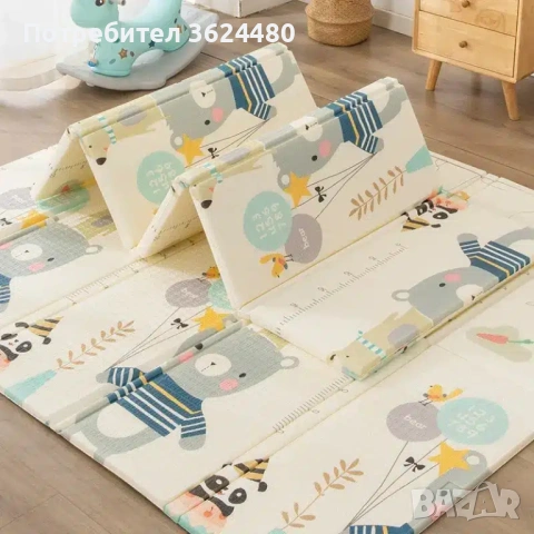 Детско килимче за игра сгъваемо 150х180 см 4616, снимка 7 - Други - 53374933