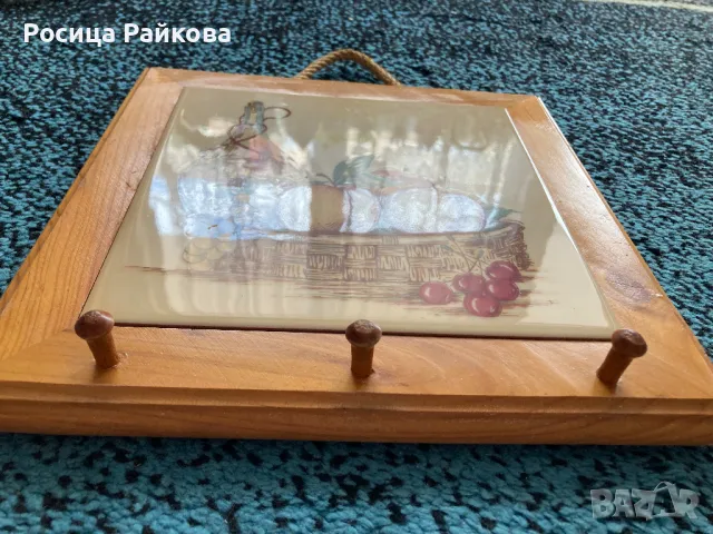 Дървена стойка за ключове, снимка 3 - Други стоки за дома - 50275399