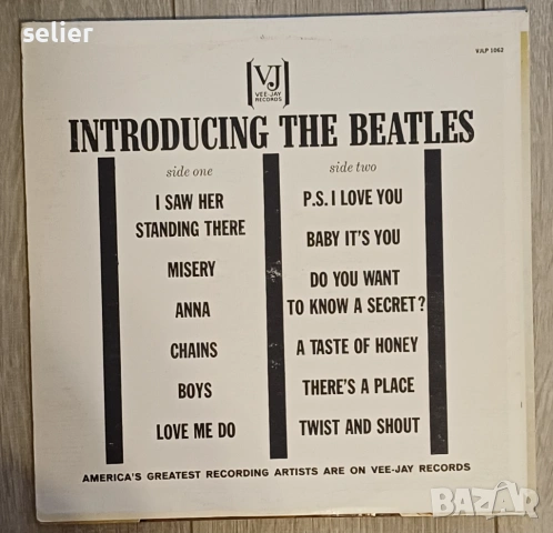 The Beatles – Introducing... The Beatles Издание 🇺🇸 USA 1964г Състояние на винила:VG+ Състояние на, снимка 2 - Грамофонни плочи - 53575704