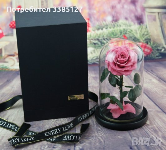 Вечна роза Красавицата и Звярът , снимка 2 - Подаръци за жени - 43241491