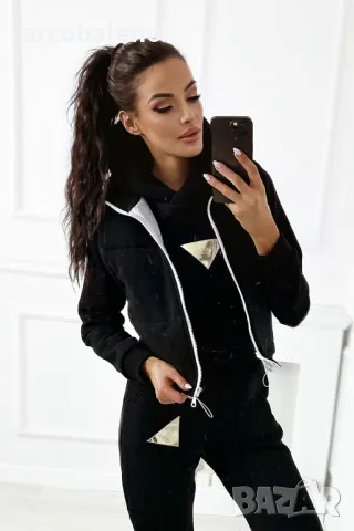 Kezzo Дамски моден комплект от три части, 2цвята , снимка 10 - Комплекти - 48793412