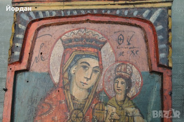 Централна част от тревненска икона, снимка 9 - Антикварни и старинни предмети - 39032059