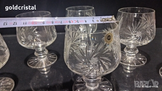 кристални чаши , снимка 2 - Антикварни и старинни предмети - 29364094
