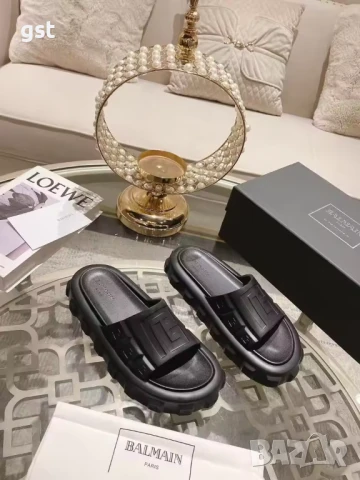 Изключително Редки Balmain Paris чехли Дизайнерски Топ мъжки 