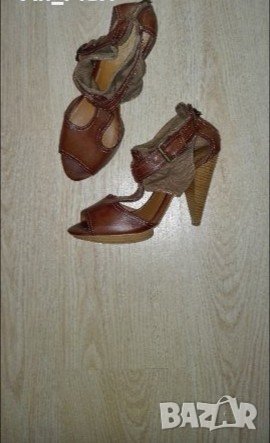 „Zara” дамски сандали с ток, снимка 1 - Сандали - 21701014