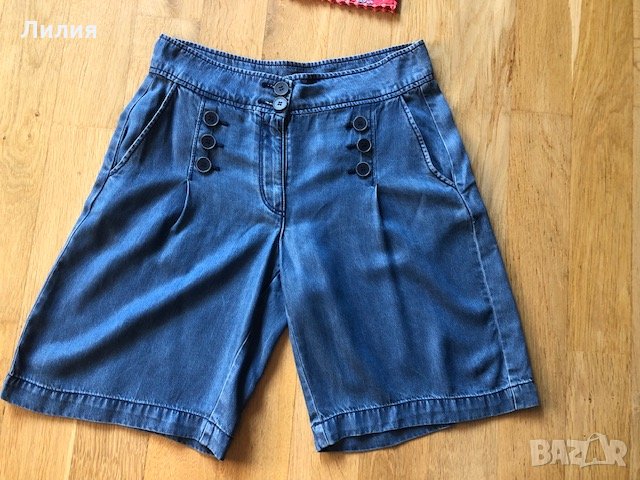 Прекрасни бермуди s'oliver (пола панталон)И блуза с паднало рамо street onee, снимка 2 - Комплекти - 27466757