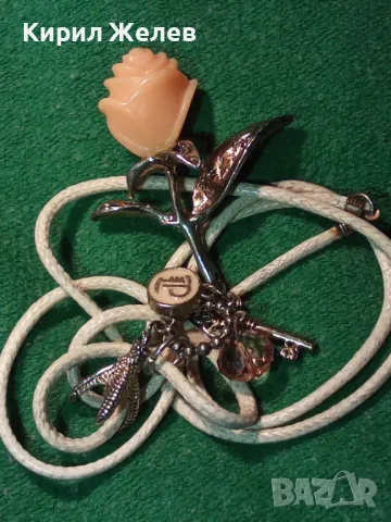 МАРКОВО БОХО СТИЛ КОЛИЕ с ФЛОРАЛНА АРТ ВИСУЛКА - РОЗА 47325, снимка 14 - Колиета, медальони, синджири - 47316517