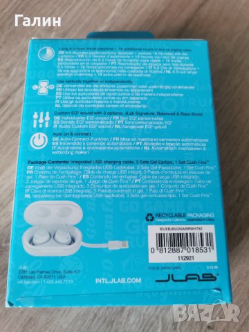 Jlab Jbuds air true wireless слушалки, снимка 2 - Bluetooth слушалки - 43325957