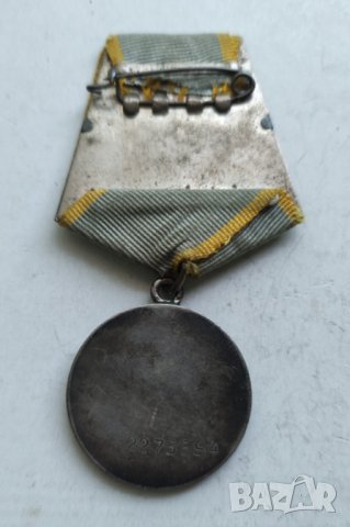 Сребърен СССР съветски медал За боеви заслуги , снимка 5 - Антикварни и старинни предмети - 32666577