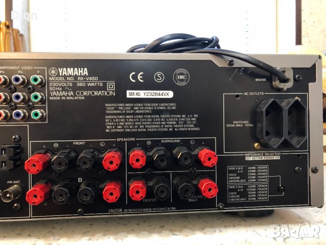 Yamaha RX-V450 , снимка 11 - Ресийвъри, усилватели, смесителни пултове - 35604855