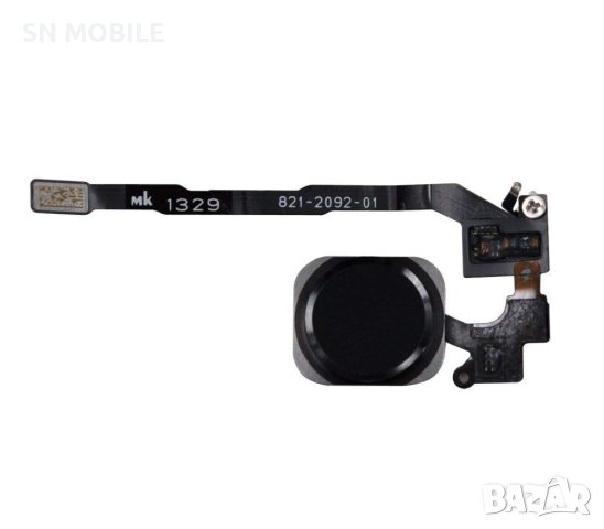 Лентов кабел бутон меню за Iphone 5S черен